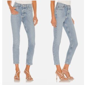 AGOLDE Nico High-Rise Slim Jeans in Cliffside